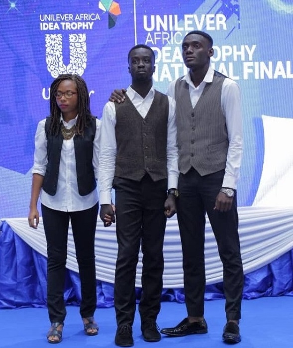 From Left to Right Miss Sedina Abla Seglah Ernest Adjei Jnr and Joseph Hagan 1